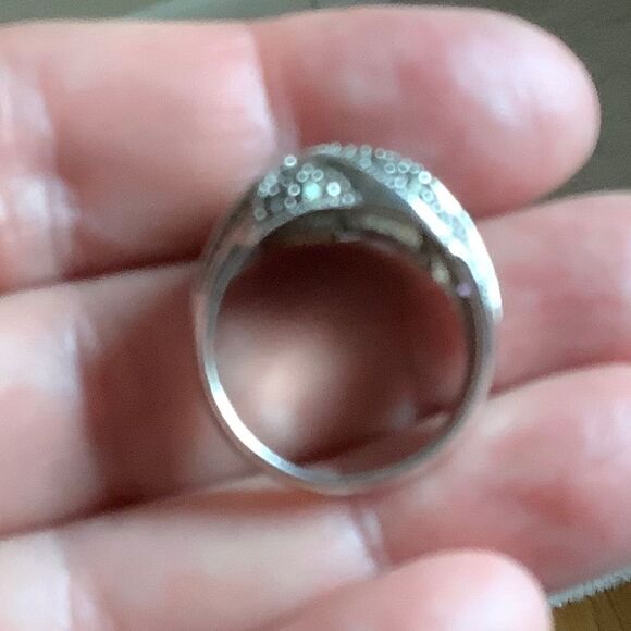 STERLING SILVER 925 AMETHYST MARCASITE BEAUTIFUL RING SIZE US 7.5​ - Picture 10 of 10